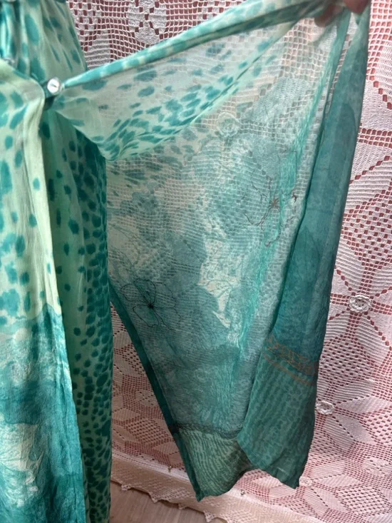 René Derhy Collection Dress | Beaded Neck | Size M - Picture 6 of 13